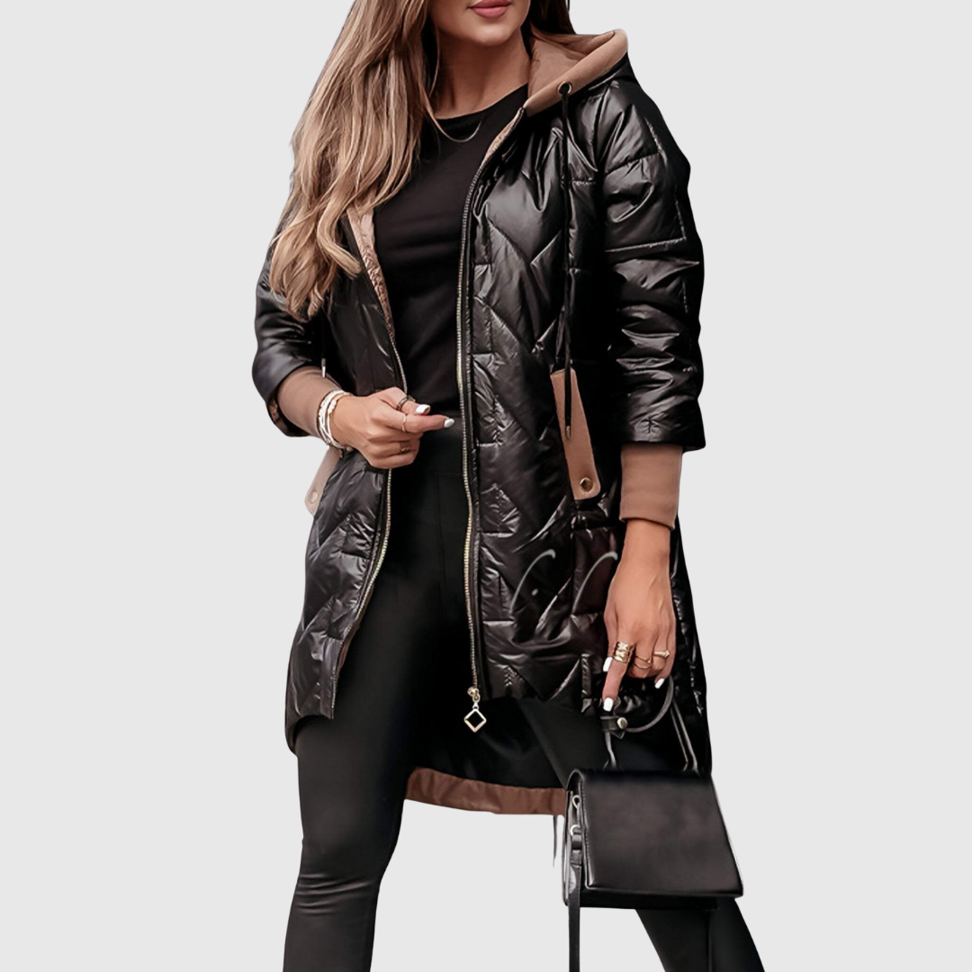 ELEANOR | QUILTED HOODED COAT