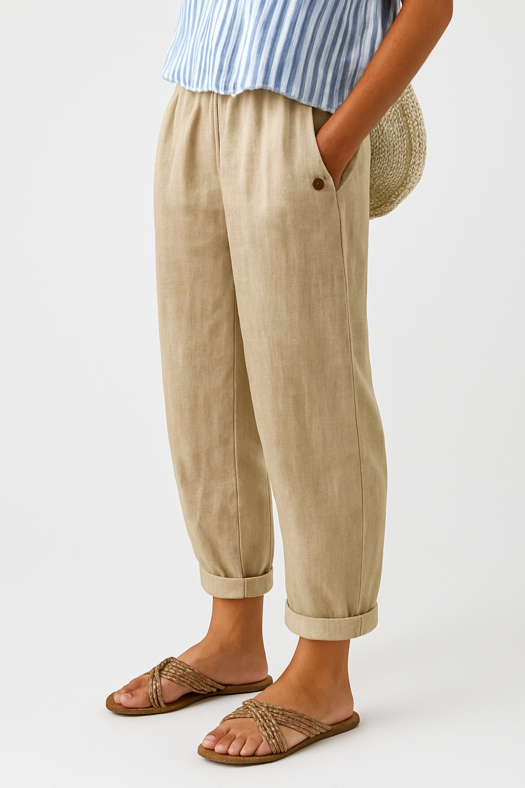 NORAYA | STYLISH PANTS WITH SIDE POCKETS