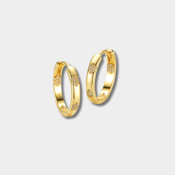 Aurelia – Orecchini vintage dorati a fiori