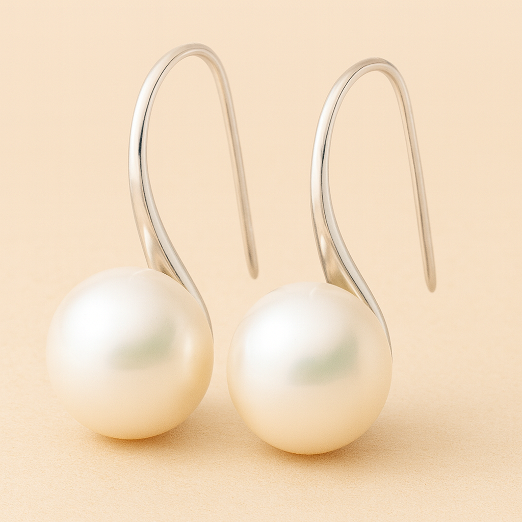 GRACEFUL PEARL DROP EARRINGS