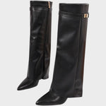 NORA – ELEGANT MID-HEEL KNEE-HIGH BOOTS