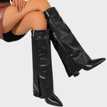 NORA – ELEGANT MID-HEEL KNEE-HIGH BOOTS