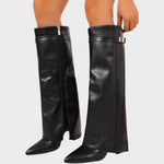 NORA – ELEGANT MID-HEEL KNEE-HIGH BOOTS