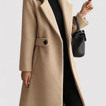 NOELLE | WOOL COAT WITH BELT