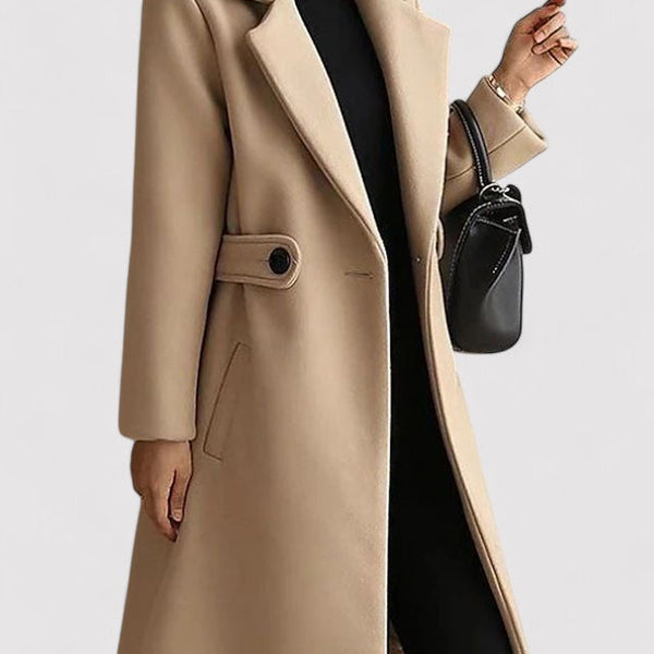 NOELLE | WOOL COAT WITH BELT