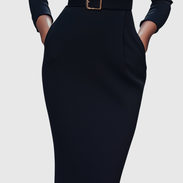 CLARIBEL | REFINED MIDI DRESS