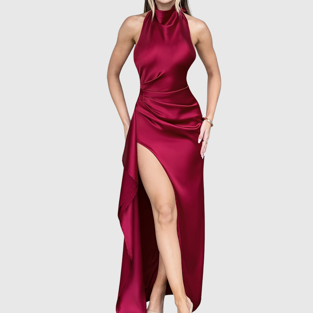 TAHLIA | ELEGANT SATIN EVENING DRESS