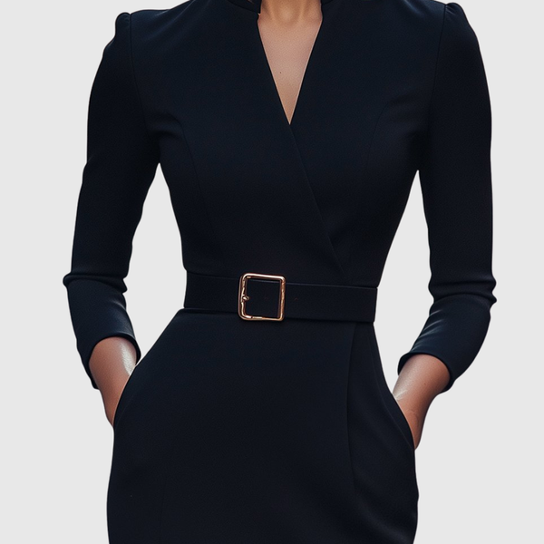 CLARIBEL | REFINED MIDI DRESS