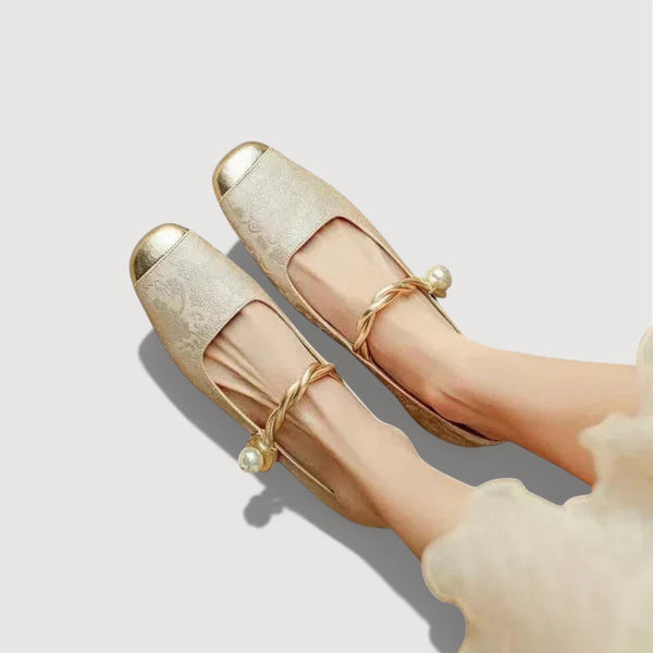 ESTELLE – ORTHOPEDIC MARY JANE LOW HEELS