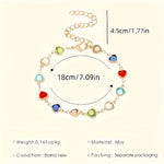 HEART-SHAPED GOLD BRACELET