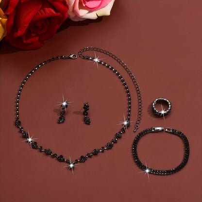 LIGHTWEIGHT ELEGANT 4-PIECE JEWELRY SET