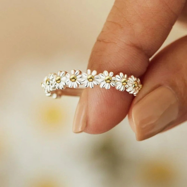 Florentina – Anello floreale in argento