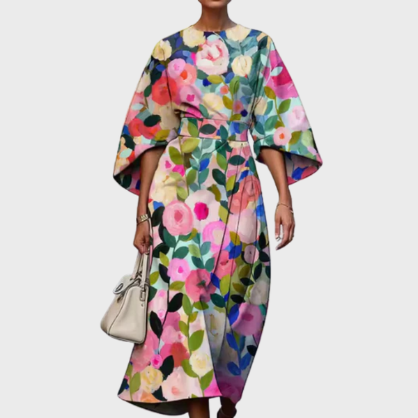 EDRICA | ELEGANT FLORAL DRESS