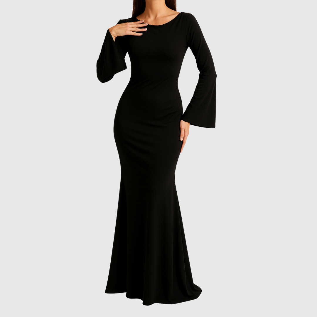 SYBILLA | WINTER LONG-SLEEVE MAXI DRESS
