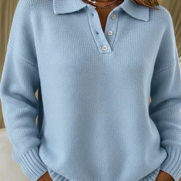 HAYDEN | SOFT KNIT POLO SWEATER
