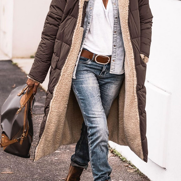 CELIA | REVERSIBLE WOOL-BLEND COAT