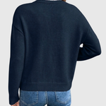 CARENZA | KNITTED SWEATER WITH LACE