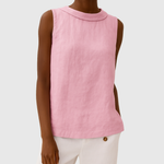 THALIA | SLEEVELESS ROLL COLLAR TOP