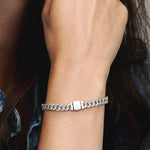 Mathew - Cuban bracelet with moissanite