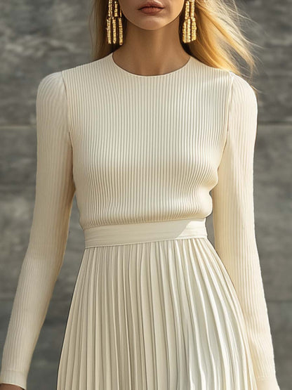 CHARLOTTE | CASUAL KNITTED SATIN DRESS