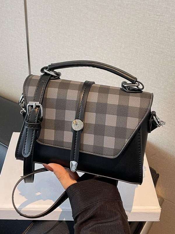 ALWINA™ - TRENDY CONTRAST STITCHING SHOULDER BAG