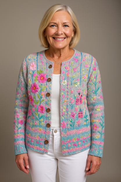 LENA | ELEGANT VEST MET BLOEMENPRINT