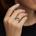 Petra – Anello regolabile in argento “Cuddle”