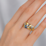 Marie – Anello vintage in oro con zircone