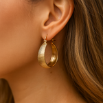 Karina – Orecchini in argento con cristallo trasparente