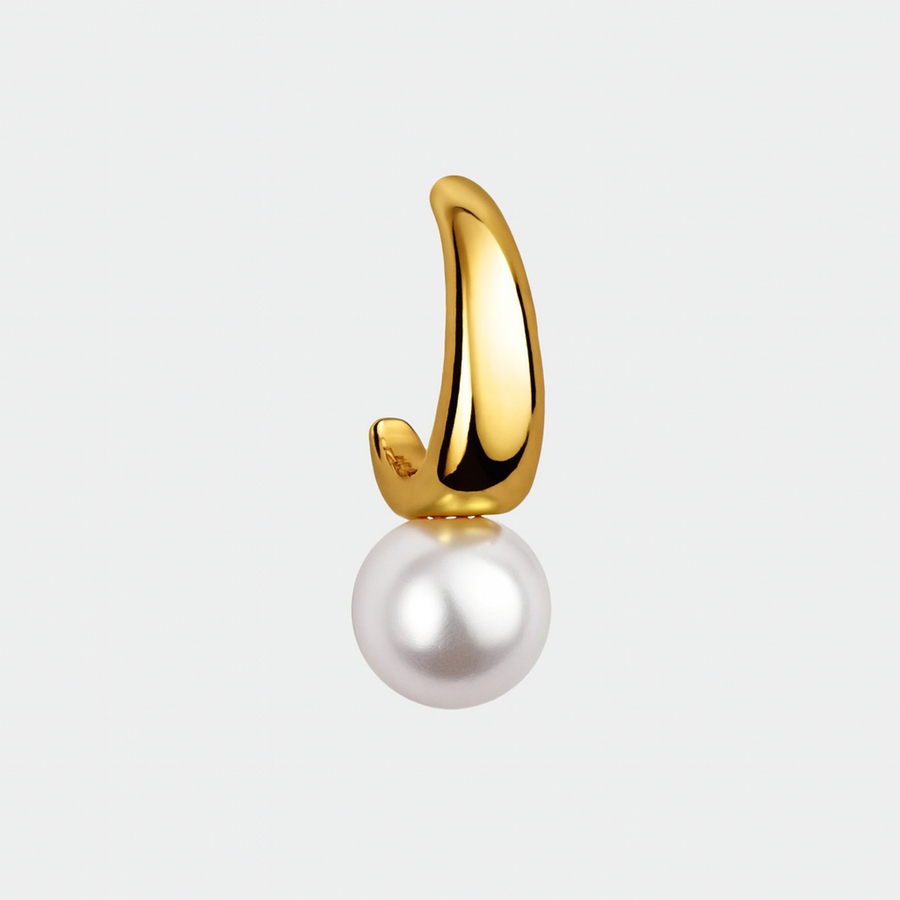 Valentina – Orecchini unici dorati con perle