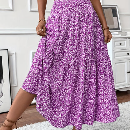 TAHLIA | TIERED FLORAL MAXI SKIRT