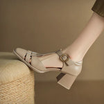 BELLIORA | SQUARE TOE SUMMER SANDALS