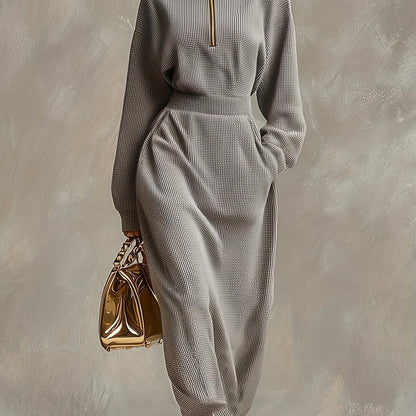 STELLA ERTOIS ELEGANT HIGH NECK MAXI DRESS