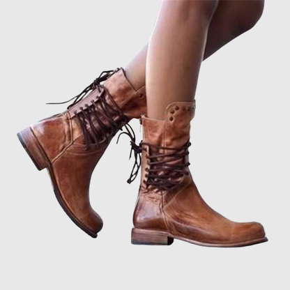 MAELIS | VINTAGE COMFORT LACE-UP BOOTS