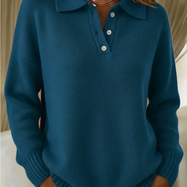 HAYDEN | SOFT KNIT POLO SWEATER