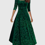 VESPERA | GRACEFUL FLORAL MIDI DRESS