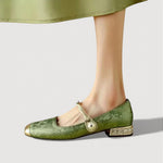 ESTELLE – ORTHOPEDIC MARY JANE LOW HEELS