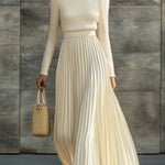 CHARLOTTE | CASUAL KNITTED SATIN DRESS