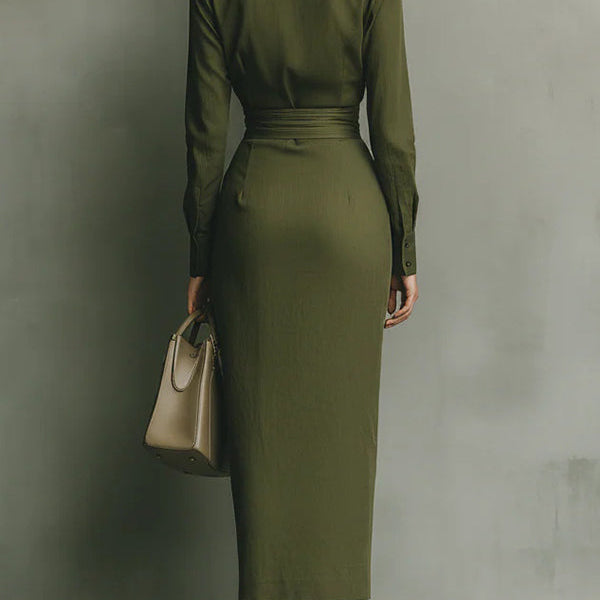 MELIORA | WRAP-STYLE MAXI DRESS