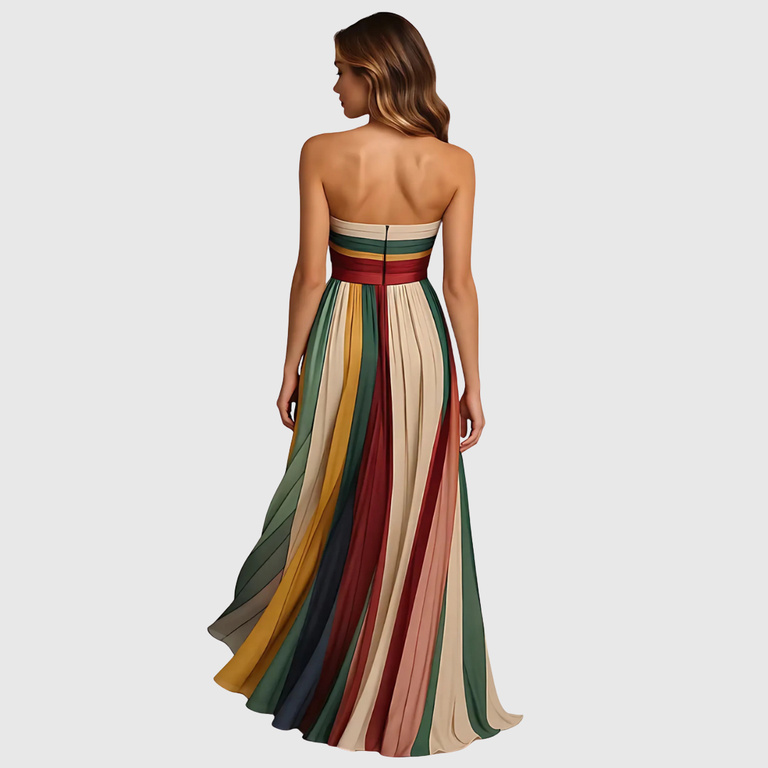 ISOLA | CHIC LONG DRESS WITH ELEGANT DETAILS