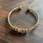 Nina – Adjustable Gold Charm Bracelet