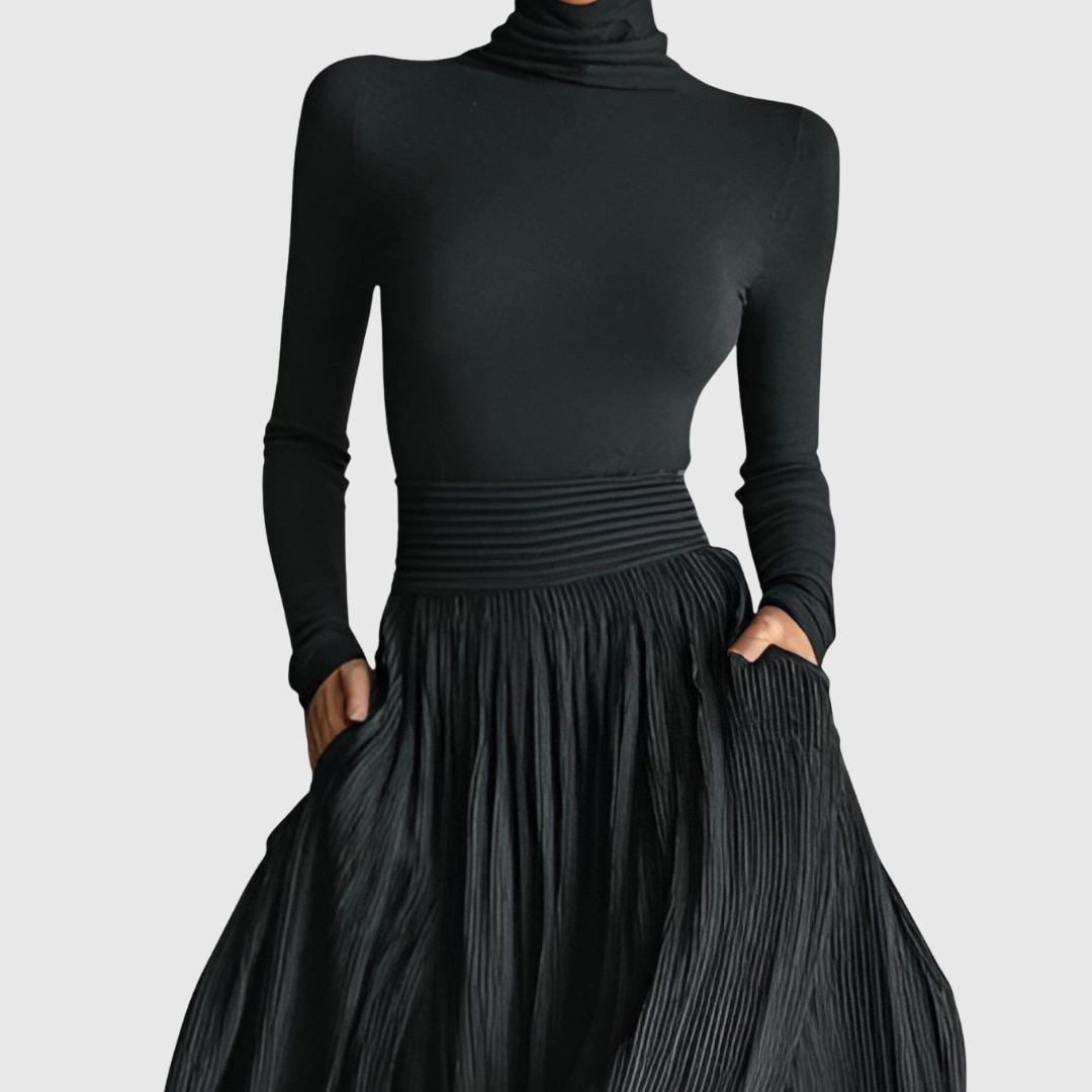 CERYNN | HIGH WAIST MAXI SKIRT PLUS SHIRT