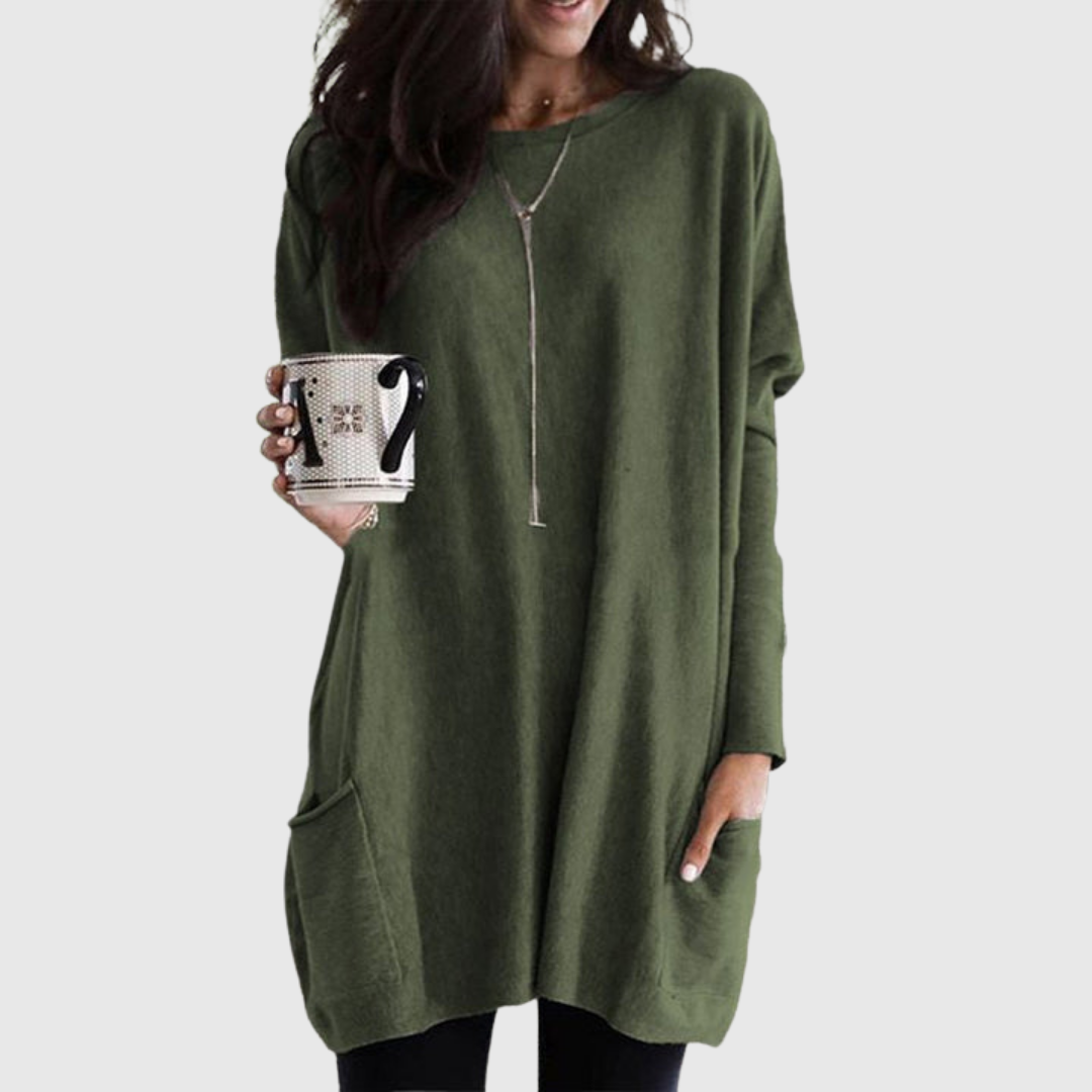 FENORA | RELAXED POCKET TUNIC WITH COVERAGE