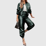 LIVIA - LUXE LEATHER TWO-PIECE SET