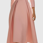 CERYTH | ELEGANT PLEATED BLAZER MIDI DRESS