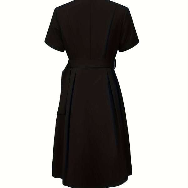 CELINA BLOOM | ELEGANT BLACK A-LINE DRESS