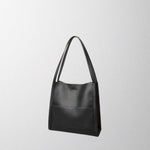 Valérie Dupré - Solid color simple genuine leather shoulder bag