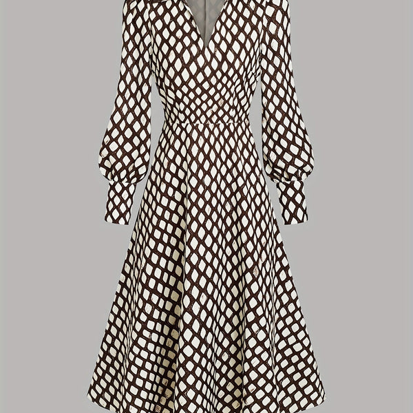 ZARA LIZZY | VINTAGE RHOMBUS PRINT DRESS