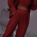 FIORALBA | SEQUIN LOUNGE SET – THREE PIECE