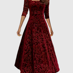 VESPERA | GRACEFUL FLORAL MIDI DRESS